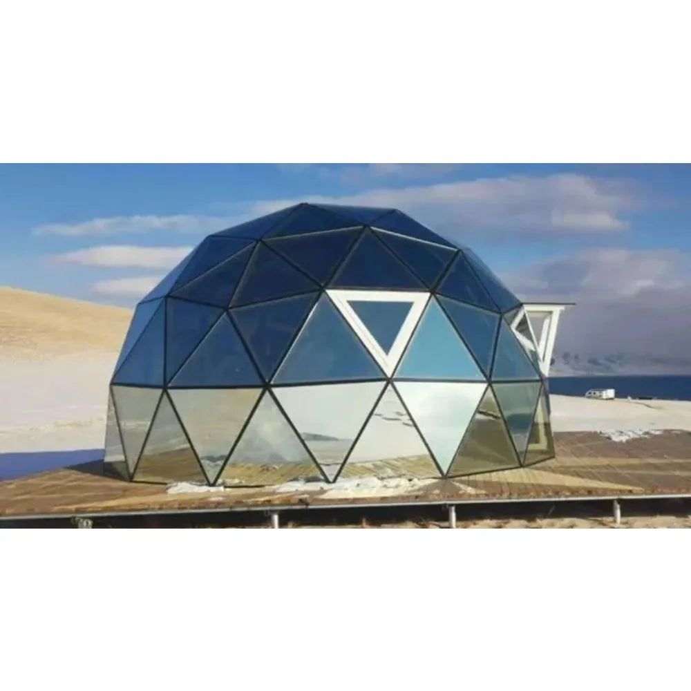 Luxury Transparent Glass Igloo Geodesic Dome Tent, Outdoor Glamping Hotel Tent For Resort Vacation Camping Accommodation
