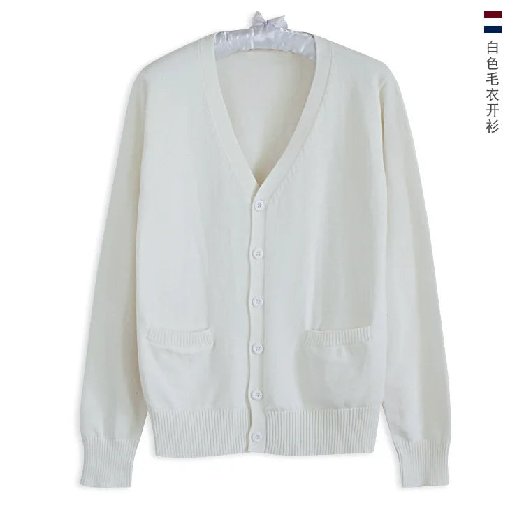 Japanese JK Uniform Cardigan Class Uniform British Student School Uniform Knitted Sweater