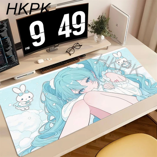 Anime Mouse Pad Gamer Keyboard Pad Desk H-hatsune Miku Mouse Mat Carpet Rubber Tapis Souris Gaming Notbook Exquisite PC Mousepad
