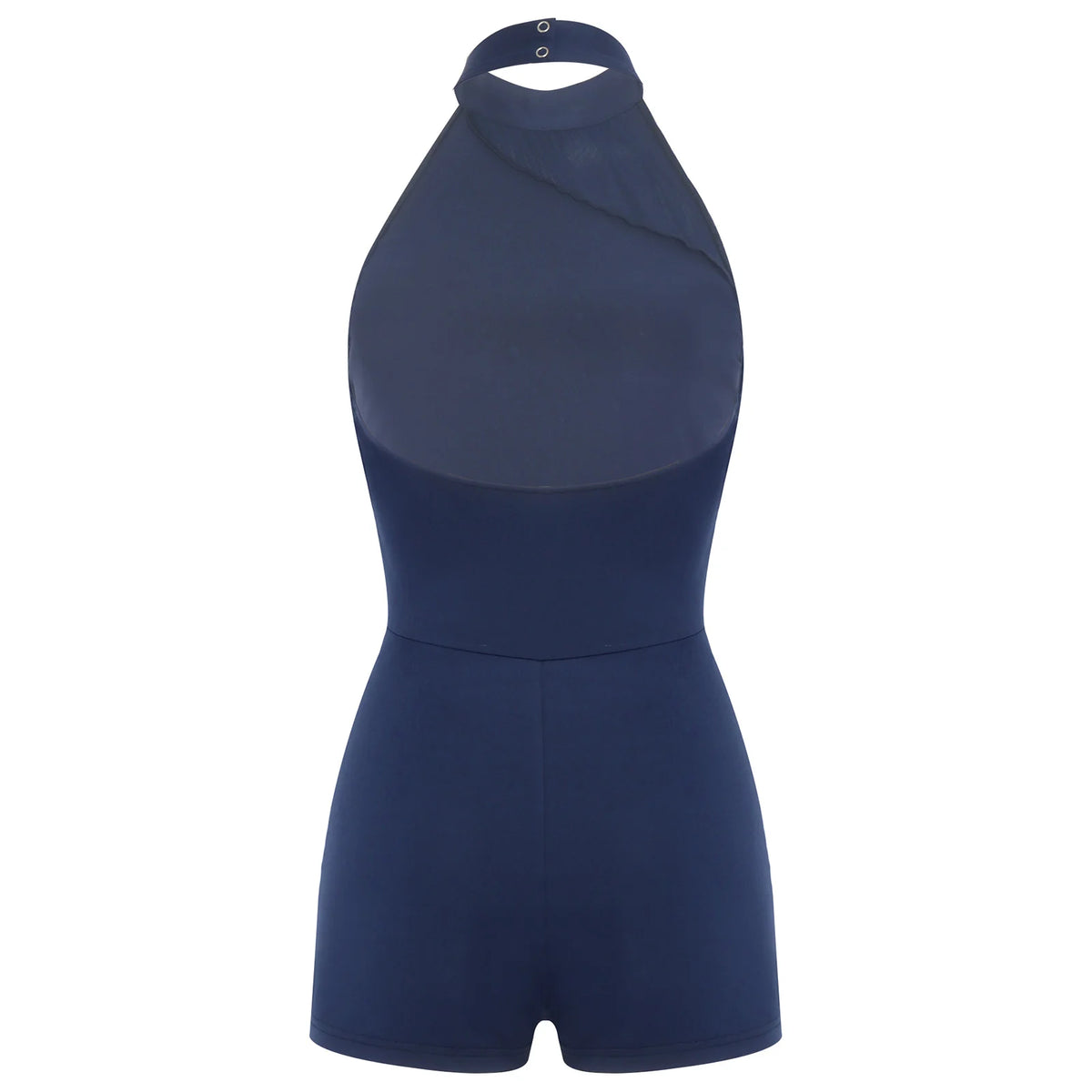 Backless Romper for Women Fashion Rhinestone Party Jumpsuit Halter Mesh Rompers for Casual Beach Bodysuit Lady Short Jumpsuits