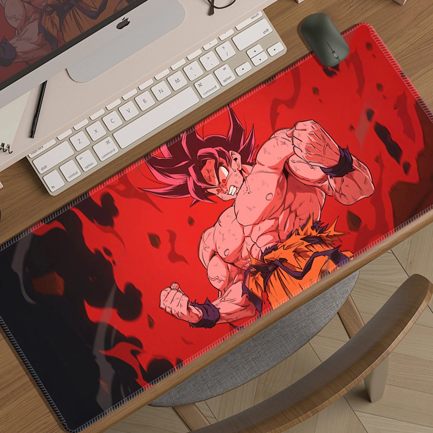 Cartoon Animation Seven Dragon Ball Mouse Pad Oversized Boy Two-dimensional E-sports Game Computer Keyboard Pad Student Desk Pad