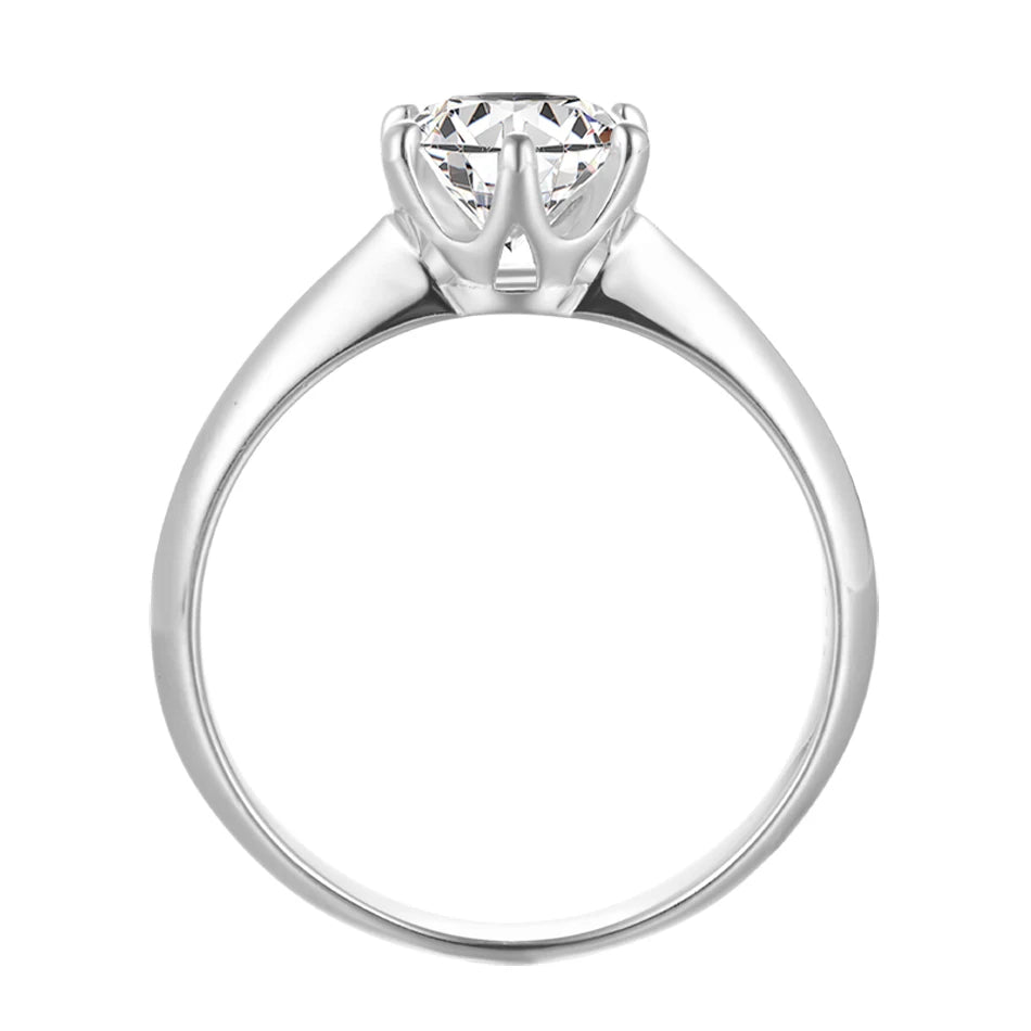 BLUEENCH GRA Certified 1-3CT Moissanite Ring VVS1 Lab Diamond Solitaire Ring for Women Engagement Promise Wedding Band Jewelry