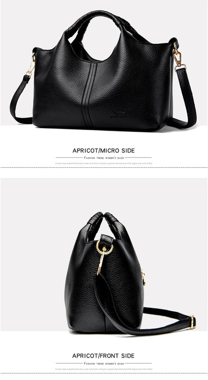 Authentic Leather Tote Bag Luxury Large Capacity Women's Single Shoulder Diagonal Crossbody Bags Fashion Simple Female Handbag