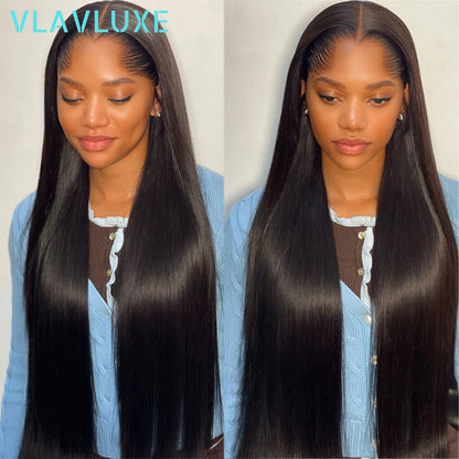 Lagos Hairline Silky Straight 360 HD Transparent Lace M Shaped Glueless 100% Human Hair Glueless Wig Human Hair 13x6 HD Lace Wig