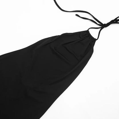 FAGADOER Sexy Solid Color Bodycon Jumpsuits Women Halter Sleeveless Backless Elasticity Romper Female Streetwear Overalls 2026