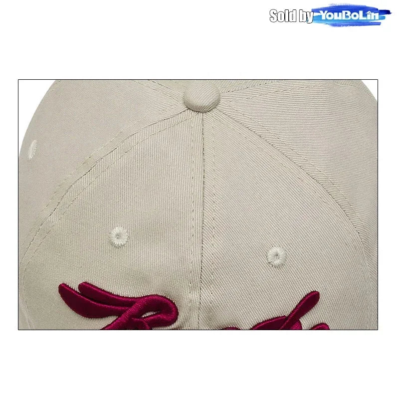 Letters 3D Embroidery Cotton Adjustable Baseball Cap Sun Hat Trucker Caps Dad Hats