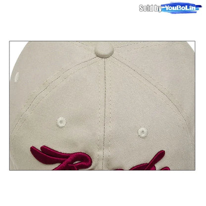 Letters 3D Embroidery Cotton Adjustable Baseball Cap Sun Hat Trucker Caps Dad Hats