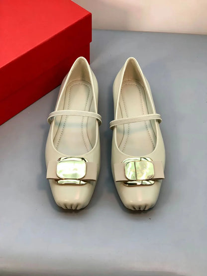 Women's Mary Jane Ballet Flats Bow Shoes