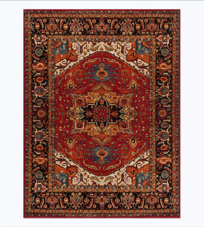 American Retro Style Rugs for Bedroom Large Area Living Room Decoration Anti-slip Carpet Washable Lounge Floor Mat Home Soft Rug