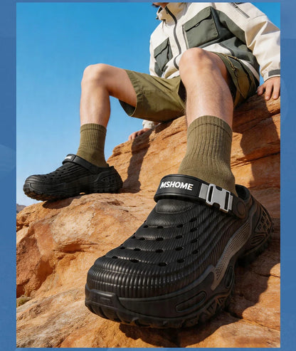 Clogs Platform Slippers Men Summer Luxury Designer Shoes Male Casual Sandals Fashion Indoor Outdoor Beach Slides Unisex Non-Slip