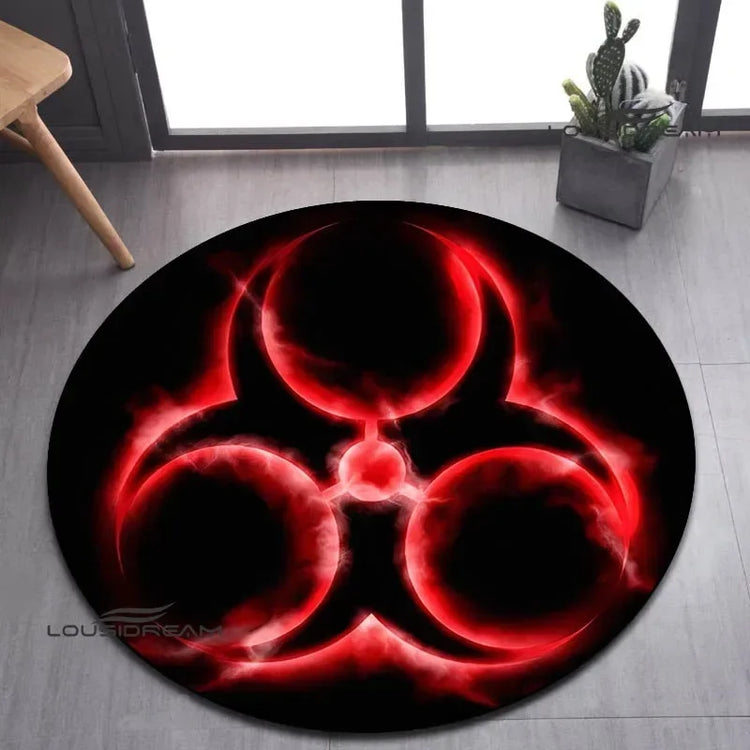 MINISO Biochemical Umbrella Round Carpet Non -slip Carpet Bedroom Decor Living Room Decoration Outdoor Rug Birthday Gifts INS