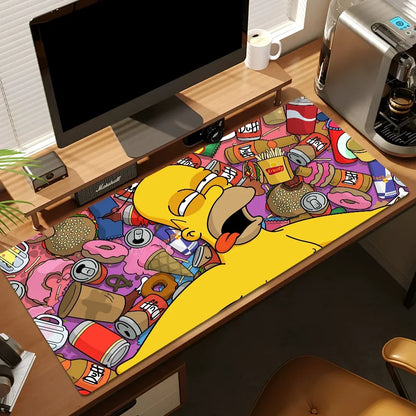 Cartoon T-The Cool S-Simpsons For Keyboard Office Large Mouse Mat Pad Computer Game Big Anti-slip Rubber PC Mice