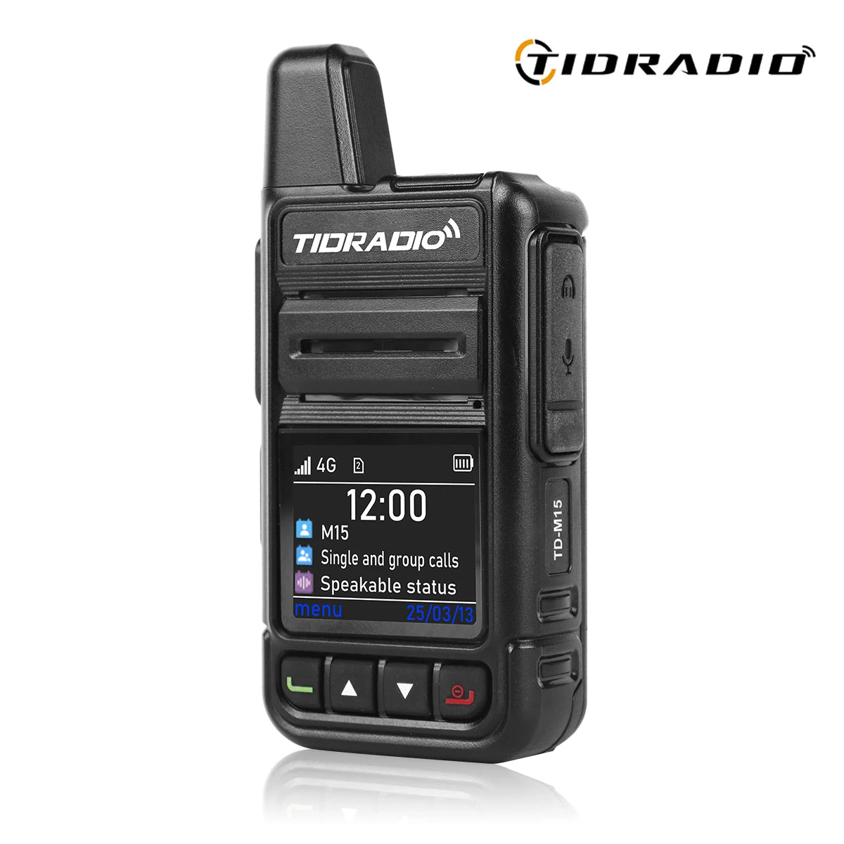 TIDRADIO TD-M15 Global Signal POC Radio with 1 Year Sim Card Walkie Talkie Long Range 4G 5000 Miles for Hiking and Camping