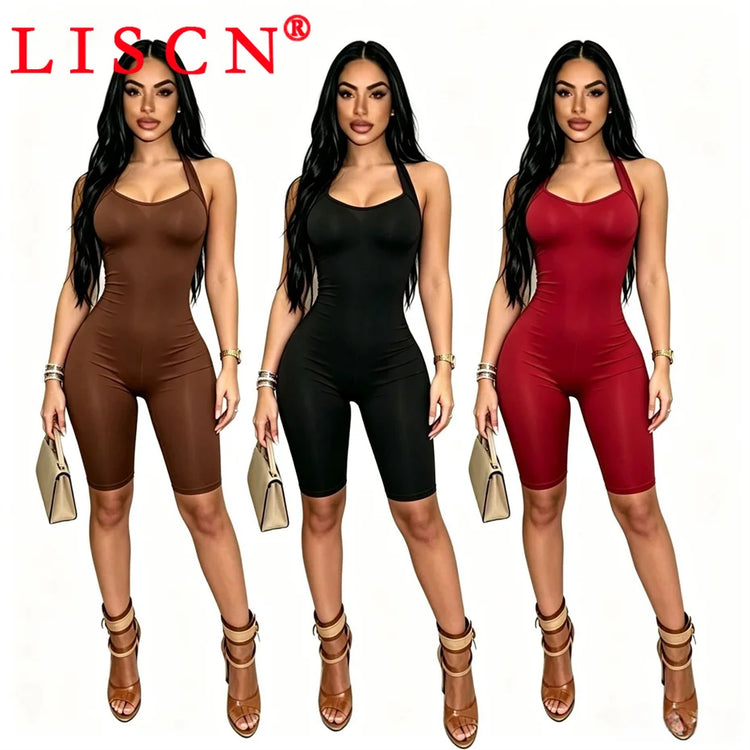 10 Bulk Items Wholesale Lots Jumpsuits for Women Sexy Sleeveless Printing Bodycon Rompers Party Club Clothes K17340