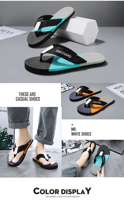 Men's Summer Flip Flops EVA Non Slip Slippers Soft High Quality Sandals Beach Indoor Slides Ultralight Fashion Orginal Shoes