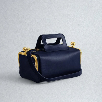 NEW Two side clamp design Frame Kiss lock Bag For Women Luxury Designer Handbag Purse 2026 New In PU Underarm Shoulder Bag