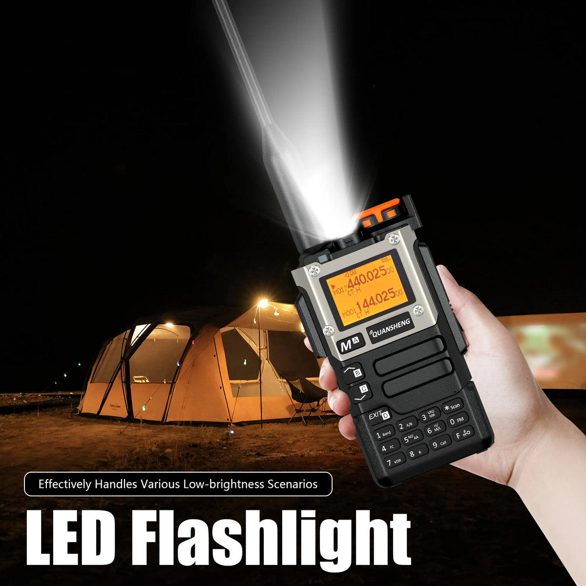 Quansheng UV-K6 Walkie Talkie 5W AM FM 50-600MHz USB-C Direct Charge NOAA Weather Multi Band UV-K58 UV-K5(8) Two Way Radio
