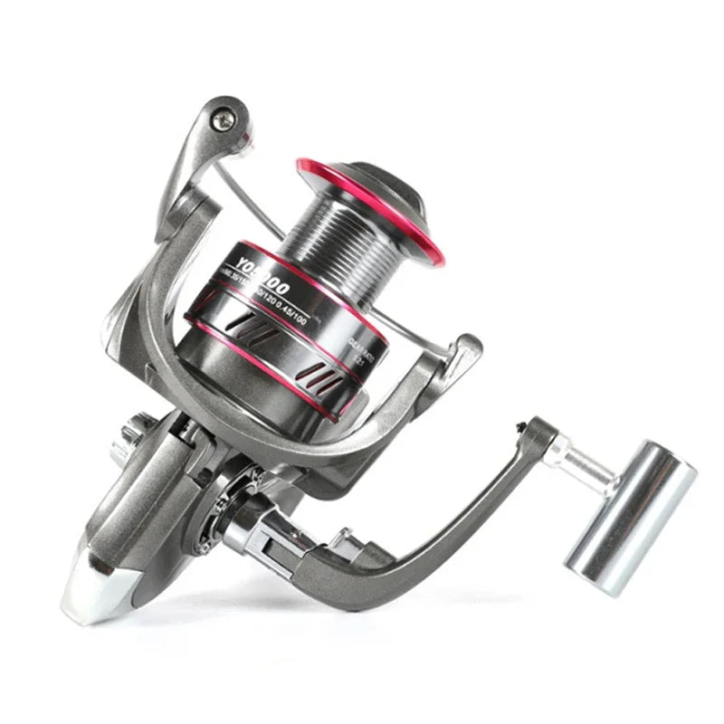1000-7000 Series Metal Wire Cup 5.2:1 Gear Ratio, 26LB Max Drag, Spinning Fishing Reel, For Freshwater Saltwater Carp Fishing