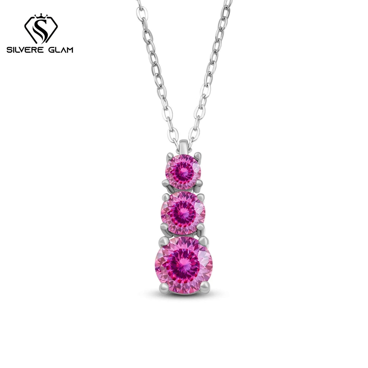 1.8CT D Color Moissanite Gourd Pendant Mama Dainty Necklace Classic 925 Sterling Silver Women's Necklace Fine Jewelry For Party