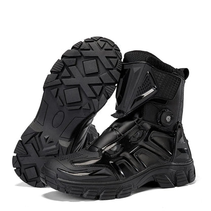 New Men's Motorcycle Boots Outdoor Waterproof TPU Protective Men Motorcycle Shoes Anti-slip Biker Motocross Riding Boot 1133