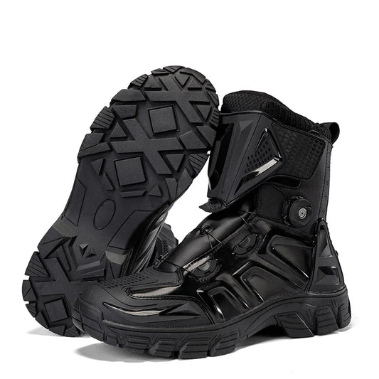New Men's Motorcycle Boots Outdoor Waterproof TPU Protective Men Motorcycle Shoes Anti-slip Biker Motocross Riding Boot 1133