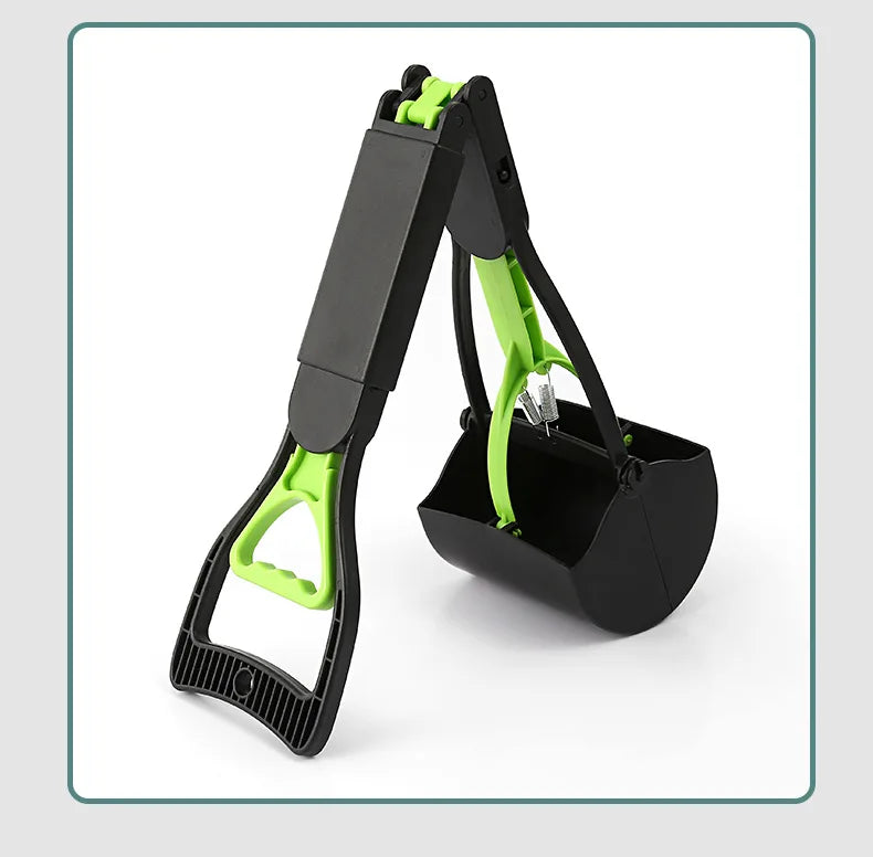 70cm Folding Pet Poop Scooper with Extended Handle for Walking Big Dogs Ideal Senior Dog Poop Scooper