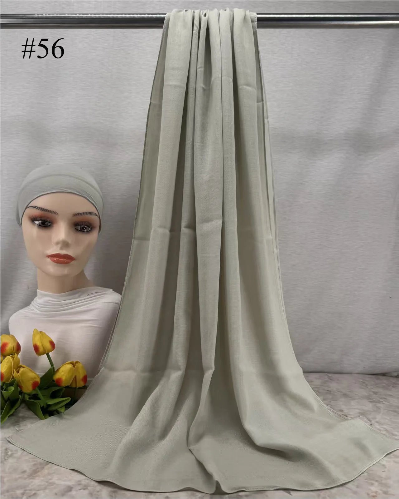 Mini Modal Hijab with Undercap Set Basic Stretchy Pullover Headscarf Thin Breathable Sunscreen Head Wrap Hijabs Scarf 165*50cm