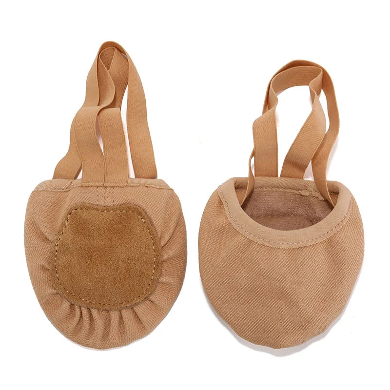 Girls Rhythmic Gymnastics Shoes Women Ballet Dance Shoes Half-palm Shoes Belly Dance Shoes Women's Children's Suede Half Shoes
