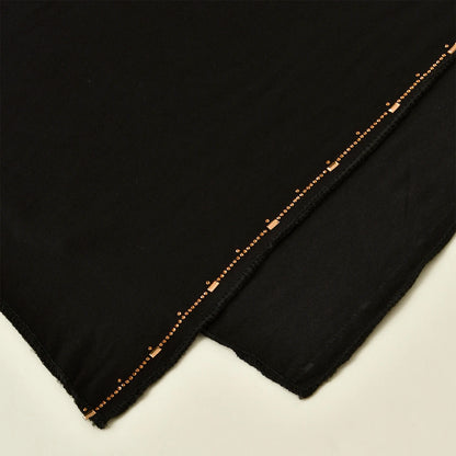 Rhinestone Modal Cotton Jersey Hijab Scarf For Women Stretch Shawl Plain Muslim Headband Fashion Solid Color Long Muffler