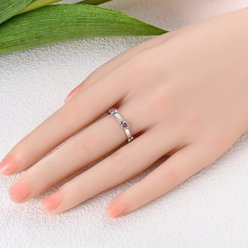 LAZA 925 Sterling Silver Colorful Rings Sparking Zirconium Bowknot Moon Sun Original Ring For Women Anniversary Wedding Gifts