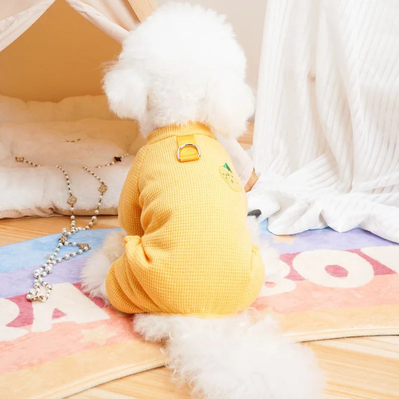 Dog Clothes Mesh Pajamas Jumpsuit Overalls For Small Dogs Chihuahua Shih Tzu Puppy All-In-One Tracksuit Pet Costume Bodysuit XXL