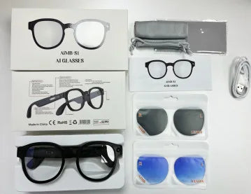 Smart Glasses Color-changing Lens AI Image Recognition Dialogue Simultaneous Interpretation Anti-shake Camera Glasses Gifts