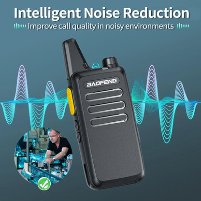 2/4PCS Mini Walkie Talkie Baofeng BF-T20D Portable Two Way Radio Charging USB VOX For BF-C9 BF-888S for Station Hotel Hunting
