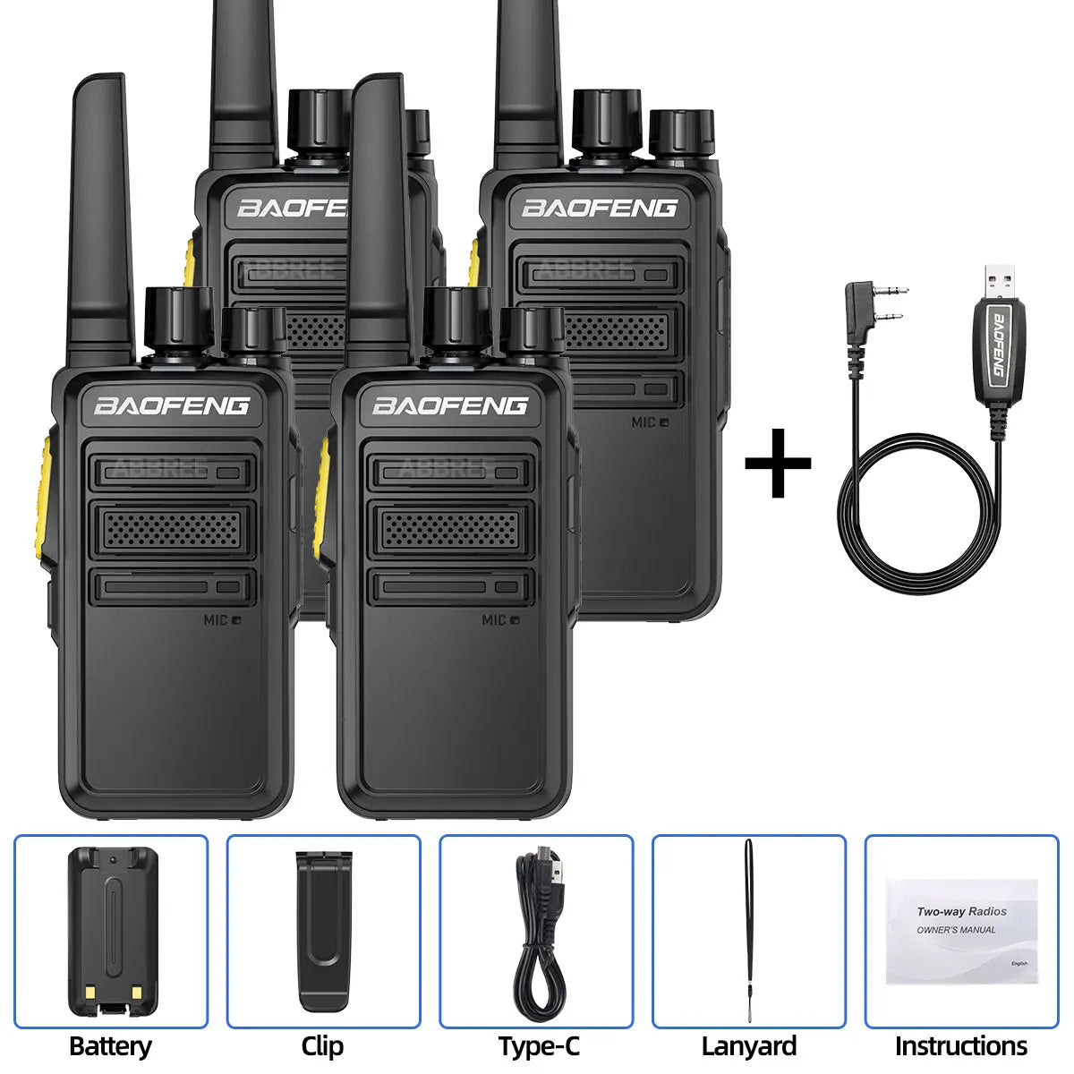 Baofeng BF-V12D GMSK Digital Walkie Talkie UHF Encrypted Call Noice Reduction HD Radio Wireless Copy Frequency Two Way Ham Radio