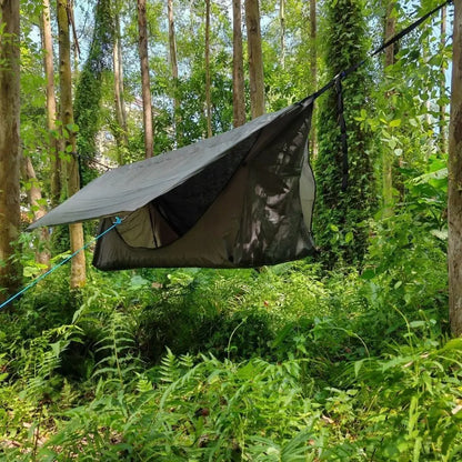 200x80cm Mosquito Net Hammock Sunshade Canopy Rainproof Outdoor Camping Shelter with Mosquito Net Portable Swing Hammock