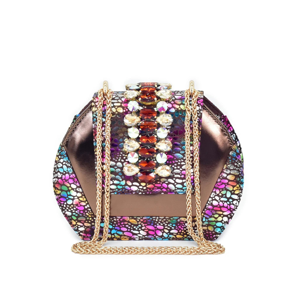 Fashion Italian Matching Nigerian Shoe and Bag with Rhinestone Wedding Shoes for Women Bride African Shoes and Bags Matching Set