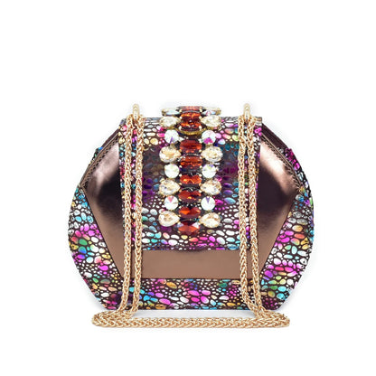 Fashion Italian Matching Nigerian Shoe and Bag with Rhinestone Wedding Shoes for Women Bride African Shoes and Bags Matching Set