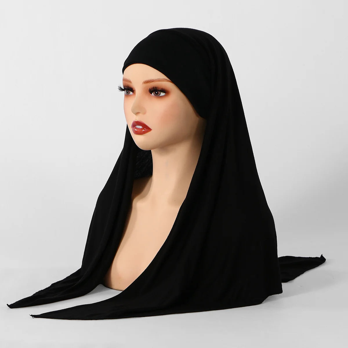 New Triangle Jersey Hijab Scarf For Women Muslim Shawls Headscarf Wraps Solid Color Scarves Head Wrap Islamic Turban Headband