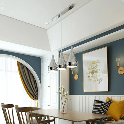 Nordic Plating Sliver Globe Ball Mirror Pendant Lights E27 Iron Hanging Lamp luxury Silver Brass Art Kitchen Hotel Pendant Lamp