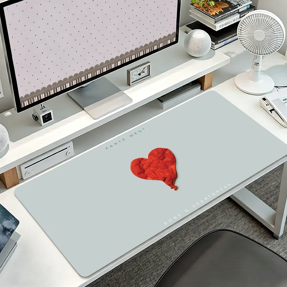 Singer K-Kanye W-West Graduation Mouse Pad Non-slip Thickened MousePad Student Gaming Cushion Large Writing Lockedge Office