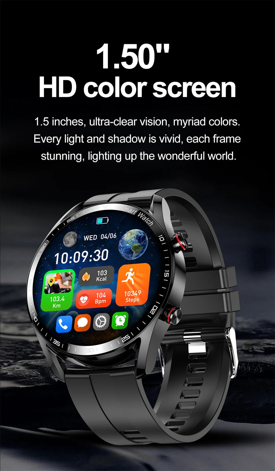 2025 New Business Smart Watch Men Bluetooth Call 1.53-inch AMOLED HD Display Multi-Sport Modes Heart Rate Monitor Smartwatch Man