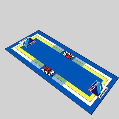Motorcycle Display Carpet Suzuki Parking Mat Non Slip Garage Rug for Sports Racing Moto Electric Bike Entrance Home Decor