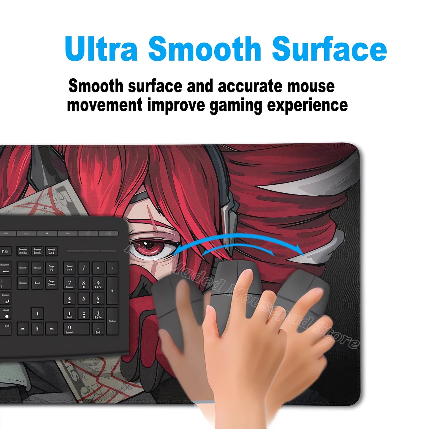 Kawaii Anime Girl Gaming Mouse Pad K-Kasane Teto Large LockEdge Mousepad XXL Computer Keyboard Desk Mat E-Sports PC Gaming Pads