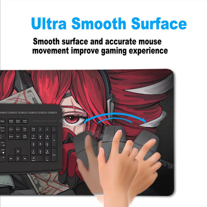 Kawaii Anime Girl Gaming Mouse Pad K-Kasane Teto Large LockEdge Mousepad XXL Computer Keyboard Desk Mat E-Sports PC Gaming Pads