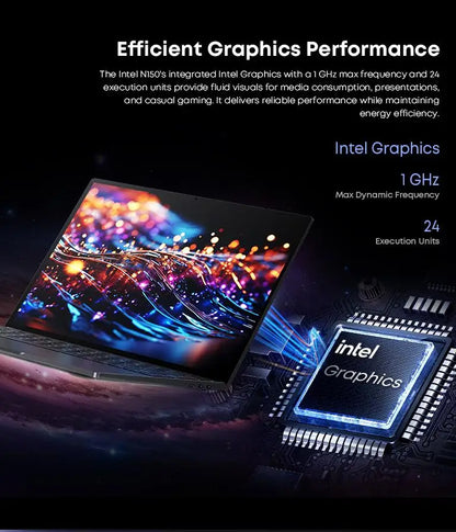 CHUWI FreeBook 2-in-1 Touch Screen Laptop 13.4'' Intel N150 16GB LPDDR5 RAM 512GB SSD FHD 2520x1680 WiFi6 BT5.2 Windows 11