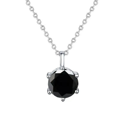 SG 1ct VVS1 D Color Moissanite Necklace 925 Soild Sterling Sliver Chain With Certificate Fine Jewelry For Woman