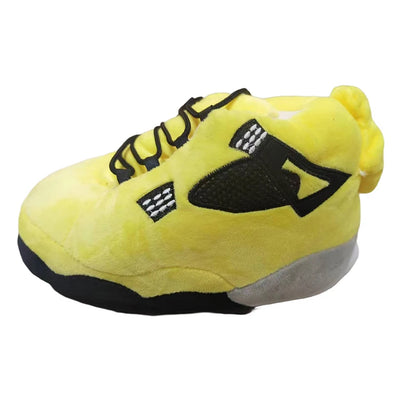 Warm High-top winter plush slippers for men women children,Funny anti-slip house slipper with thick soles,soft fluffy as clouds