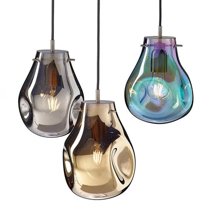 2026 Nordic Pocket Glass Chandelier Table Dining Kitchen Island Pendant Lights Minimalist Decor Lighting Suspension Design Fixtu