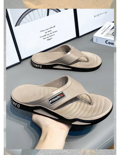 Flip-Flops For Men Breathable Comfortable Beach Sandals for Men Casual Shoes Flip-Flops Fashion Slippers for Outdoors