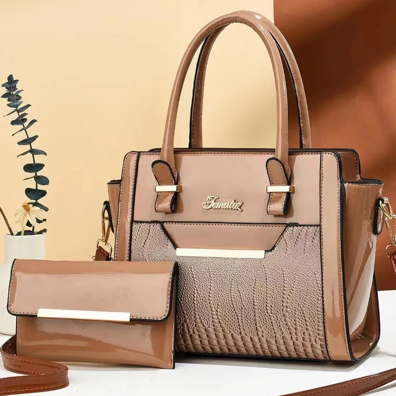 Brand Ladies Shoulder Bag 2 Piece Set Luxury Handbags Women Bags Designer Hand Bags for Women 2025 New Crossbody Sac